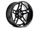 Xtreme Offroad NX-15 Midnight Black Milled 6-Lug Wheel; 20x10; -25mm Offset (15-20 F-150)