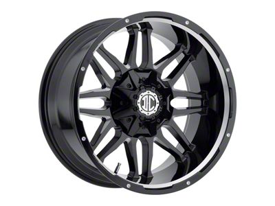 Xtreme Offroad NX-9 Midnight Black Milled 6-Lug Wheel; 20x9; 0mm Offset (15-20 F-150)