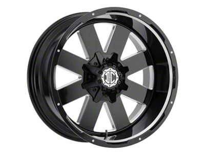 Xtreme Offroad NX-18 Midnight Black Milled 8-Lug Wheel; 20x10; -25mm Offset (23-24 F-350 Super Duty SRW)