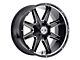 Xtreme Offroad NX-17 Midnight Black Diamond Cut Face 8-Lug Wheel; 20x10; -12mm Offset (17-22 F-250 Super Duty)