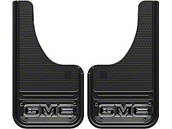 10-Inch x 18-Inch Mud Flaps with GMC Logo; Front or Rear (Universal; Some Adaptation May Be Required)