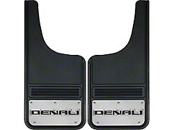 12-Inch x 26-Inch Mud Flaps with Denali Logo; Front or Rear (Universal; Some Adaptation May Be Required)