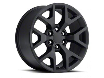 2014 Sierra Replica Satin Black 6-Lug Wheel; 20x9; 27mm Offset (21-24 Yukon)