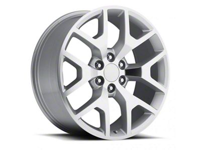 2014 Sierra Replica Silver Machined 6-Lug Wheel; 22x9; 31mm Offset (21-24 Yukon)