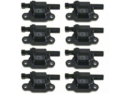 8-Piece Ignition Coil Set; Square Style (07-14 Yukon)