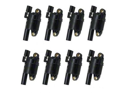 9-Piece Ignition Coil; Round Style (15-22 Yukon)