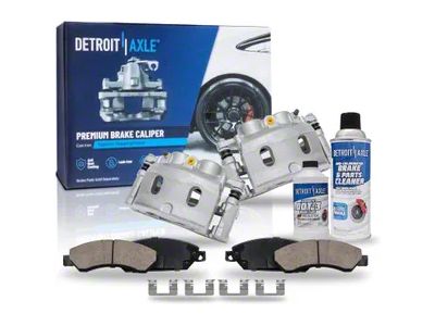 Brake Calipers with Ceramic Brake Pads, Brake Fluid and Cleaner; Front (2007 Yukon)