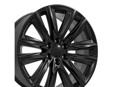 CA91 Satin Black 6-Lug Wheel; 22x9; 28mm Offset (21-24 Yukon)