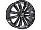 CA91 Satin Black 6-Lug Wheel; 26x10; 28mm Offset (21-24 Yukon)