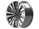 CA93 Gunmetal with Polished Face 6-Lug Wheel; 24x10; 28mm Offset (21-24 Yukon)