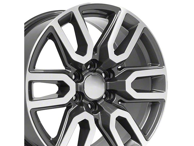 CV36 Gunmetal Machined 6-Lug Wheel; 20x9; 24mm Offset (21-24 Yukon)