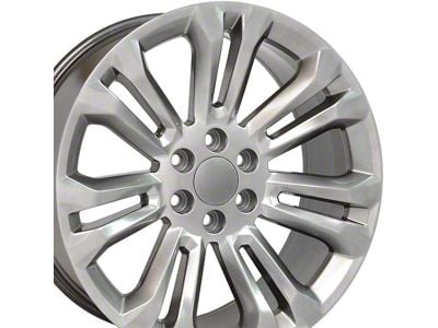 CV43 Hyper Black 6-Lug Wheel; 22x9; 24mm Offset (21-24 Yukon)