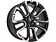 CV68 Satin Black Milled 6-Lug Wheel; 24x10; 28mm Offset (21-24 Yukon)