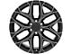 CV98B Black Milled 6-Lug Wheel; 22x9; 24mm Offset (21-24 Yukon)