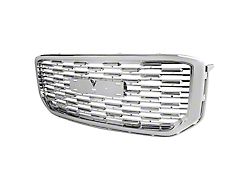 Denali Style Mesh Upper Replacement Grille; Chrome (15-20 Yukon)