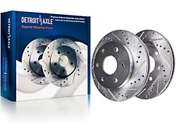 Drilled and Slotted 6-Lug Rotors; Rear Pair (07-20 Yukon)