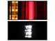 Escalade Style LED Tail Lights; Black Housing; Clear Lens (15-19 Yukon)
