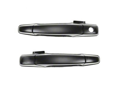 Exterior Door Handles; Front; Black (07-14 Yukon)