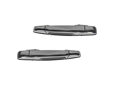 Exterior Door Handles; Rear; Black (07-14 Yukon)