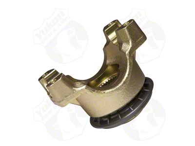 Yukon Gear Differential End Yoke; Rear Differential; Ford 10.25 and 10.50-Inch; Pinion Yoke; 31-Spline; Strap Style; For Use with 1410 U-Joint; 1.19-Inch Cap Diameter; 4.19-Inch Span Cap to Cap; 3.50-Inch Tall; Fits Long Spline Pinion (00-10 F-150)