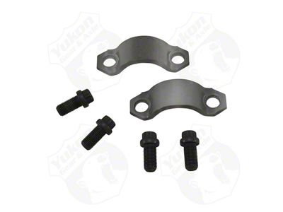 Yukon Gear Universal Joint Strap Kit; Rear; Dana 60, Dana 70 or Dana 80; Pinion Yoke Strap Kit; For Use with 1480 and 1550 Yokes; 1.375-Inch Cap Diameter; Includes 2-Straps and 4-Bolts (11-15 F-350 Super Duty)