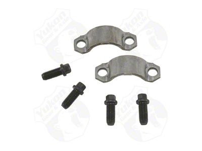Yukon Gear Universal Joint Strap Kit; Rear; Dana 60 or Dana 70, GM 9.5, Ford 10.25 or 10.50-Inch; Pinion Yoke Strap Kit; For Use with 1350 and 1410 Yokes; 1.188-Inch Cap Diameter; Includes 2-Straps and 4-Bolts (04-06 2WD RAM 1500)