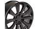 High Country Style Black 6-Lug Wheel; 22x9; 28mm Offset (21-24 Yukon)