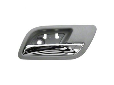 Interior Door Handle; Rear Passenger Side; Chrome and Dark Gray (07-13 Yukon)