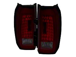 LED Tail Lights; Chrome Housing; Red Smoked Lens (15-20 Yukon)