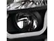 LED U-Bar Projector Headlights; Matte Black Housing; Clear Lens (07-14 Yukon)