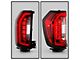 OE Style Full LED Tail Light; Chrome Housing; Red/Clear Lens; Driver Side (21-24 Yukon)