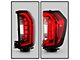 OE Style Full LED Tail Light; Chrome Housing; Red/Clear Lens; Passenger Side (21-24 Yukon)