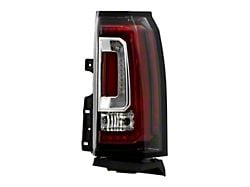 OE Style LED Tail Light; Chrome Housing; Red/Clear Lens; Pasenger Side (15-20 Yukon)