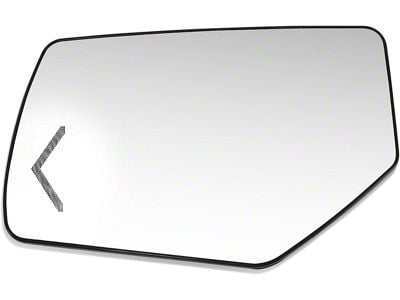 OE Style Powered Mirror Glass with Turn Signal Indicator; Driver Side (15-20 Yukon)