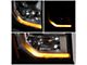 OE Style Projector Headlight; Chrone Housing; Clear Lens; Passenger Side (15-20 Yukon w/ Factory Halogen Headlights)