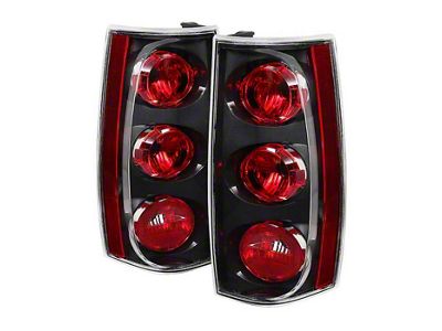 OE Style Tail Lights; Black Housing; Clear Lens (07-14 Yukon Denali)