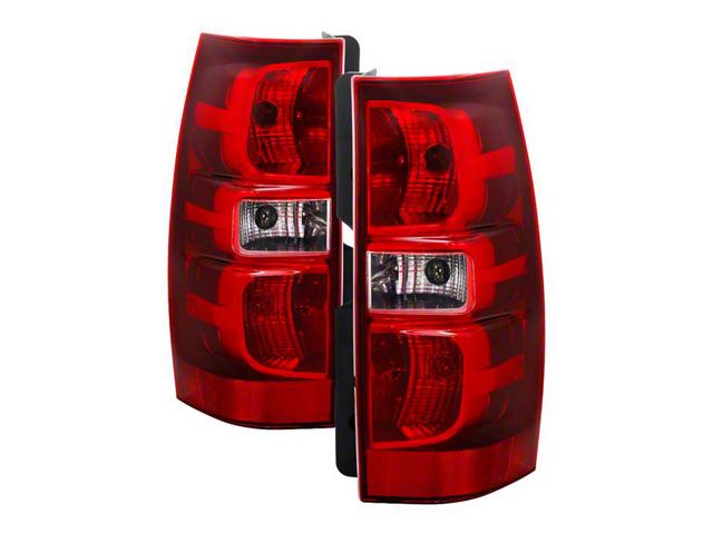 OEM Style Tail Lights; Chrome Housing; Clear Lens (07-14 Yukon, Excluding Hybrid)