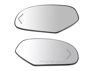 Power Heated Mirror Glass with Turn Signal; Driver and Passenger Side (07-14 Yukon)