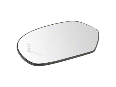 Power Heated Turn Signal Convex Mirror Glass; Driver Side (07-14 Yukon)