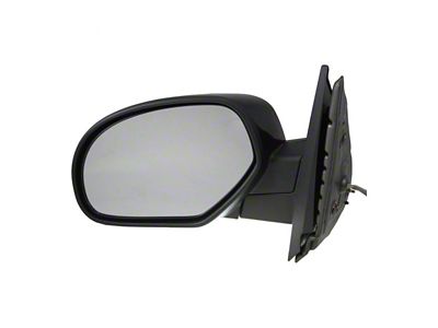 Powered Heated Mirror; Black; Driver Side (07-14 Yukon)