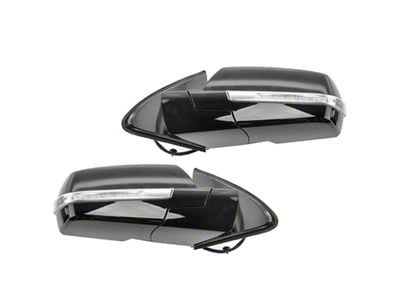 Powered Heated Mirrors with Turn Signal; Unpainted (15-18 Yukon)