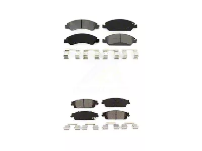 Semi-Metallic Brake Pads; Front and Rear (15-20 Yukon)