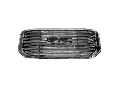 Upper Replacement Grille; Chrome (15-20 Yukon)