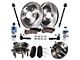 Vented 6-Lug Brake Rotor, Pad, Wheel Hub Assemblies, Brake Fluid, Cleaner and Tie Rod Kit; Front (08-14 2WD Yukon)