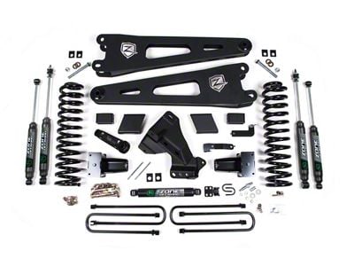 Zone Offroad 7-Inch Radius Arm Suspension Lift Kit with Nitro Shocks (23-25 4WD 6.7L Powerstroke F-250 Super Duty)