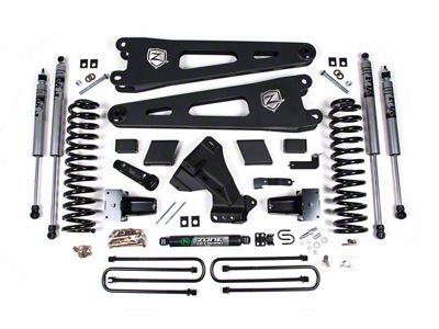 Zone Offroad 5-Inch Radius Arm Suspension Lift Kit with FOX Shocks (23-25 4WD 6.7L Powerstroke F-350 Super Duty w/o Factory Overload Springs)