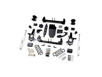 Zone Offroad 4.50-Inch Suspension Lift Kit with Nitro Shocks (14-18 4WD Sierra 1500 w/ Stock Cast Aluminum or Stamped Steel Control Arms, Excluding Denali)