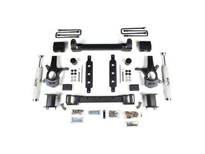 Zone Offroad 4.50-Inch Suspension Lift Kit with Nitro Shocks (14-18 2WD Sierra 1500 w/ Stock Cast Steel Control Arms, Excluding Denali)