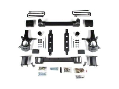 Zone Offroad 4.50-Inch Suspension Lift Kit with FOX Shocks (14-18 2WD Silverado 1500 w/ Stock Cast Steel Control Arms)