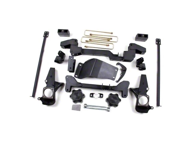 Zone Offroad 6-Inch Suspension Lift Kit with FOX Shocks (07-10 4WD Silverado 2500 HD)